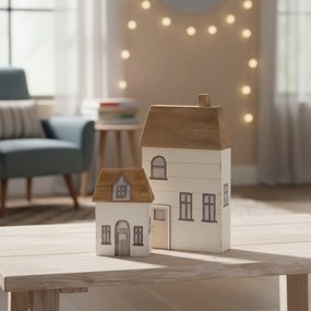 Drevené domčeky Bergström - sada 2ks Variant: Sada 2