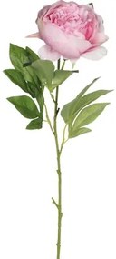 Umelá kvetina pivonka ružová 76 cm