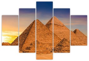 Obraz - Egyptské pyramídy (150x105 cm)