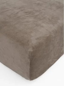 Plachta mikroplyš Deluxe 90 x 200 cm - sivohnedé