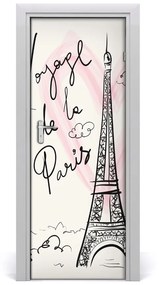 Fototapeta na dvere Eiffelova veža Paríž 75x205 cm