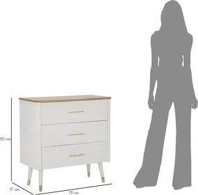 Komoda Matera 78 cm biela