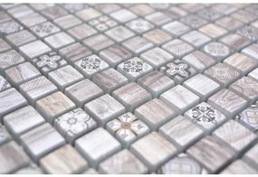 Sklenená mozaika 30x30 cm hnedá XCM RW79