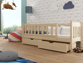 Detská posteľ 90 x 190 cm Gussie (s roštom a úl. priestorom) (borovica). Vlastná spoľahlivá doprava až k Vám domov. 1012844