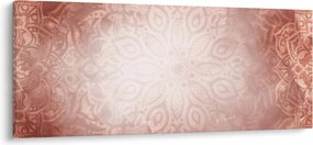 Obraz - Ružová mandala (120x50 cm)