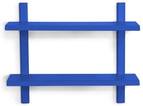 Modrá poschodová kovová polica 60 cm Hola – Spinder Design