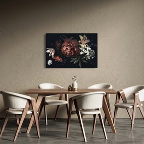 Obraz - Temné kvety (90x60 cm)