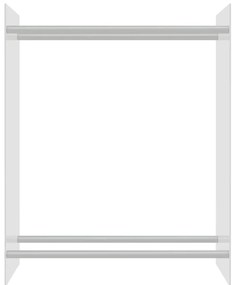 Stojan na palivové drevo priehľadný 80x35x100 cm tvrdené sklo