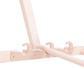 Záhradné lehátko biele/buk