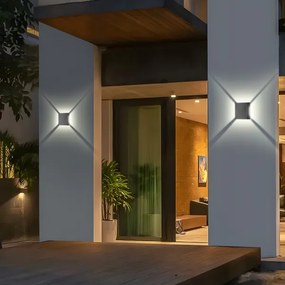 Brilagi - LED exteriérové nástenné svietidlo QUADRAY LED/4W/230V antracitové IP65