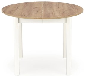 Jídelní rozkládací stůl RINGO 102/142 cm dub craft zlatý/bílý