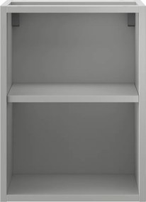 Mexen Box-A, otvorená skrinka s policou 35 cm, sivá matná, 91AX2-0350-470-0-62