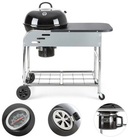 Meatpacker XXL, gril na drevené uhlie, BBQ, údenie, Ø 54 cm, pozinkovaný
