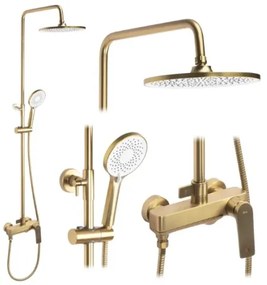REA-P2400 - Sprchová súprava s batériou AVALON, brúsené zlato
