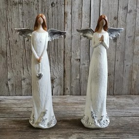 ANJEL so srdiečkom, modliaci 13X6,5X32 CM cena za 1ks