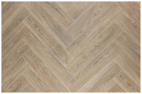 PVC podlaha Hightex Leyton 609M rybia kosť, béžová hnedá