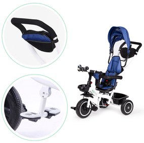 WELLHOX Otočná detská trojkolka 360° - fialová