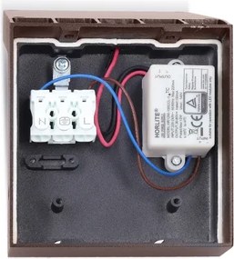 Brilagi - LED vonkajšie nástenné svietidlo so senzorom RIANO LED/8W/230V hnedé IP65