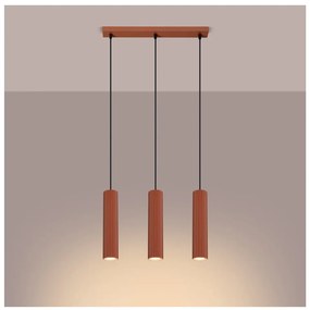 Závesné svietidlo v tehlovej farbe Gleam – Sollux