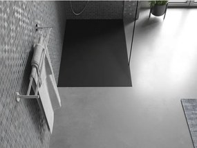 Mexen Bert, SMC obdĺžniková sprchová vanička 120 x 80 cm, čierna, 4K708012