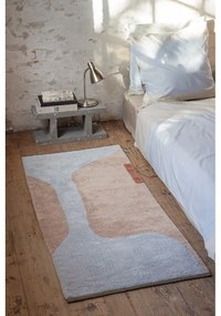 Bavlnený prateľný behúň vo svetlomodrej a béžovej farbe 70x150 cm Figura – Mette Ditmer Denmark