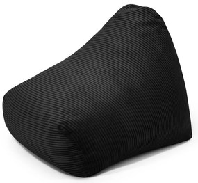 Čierny menčestrový detský sedací vak Snug 80 – SLOWDOWN