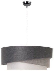 Duolla - Luster na lanku KOBO 1xE27/15W/230V pr. 45 cm antracit/šedá/biela
