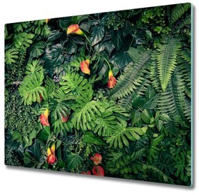 Sklenená doska na krájanie Exotická džungle 60x52 cm