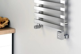 Sapho Sapho, KTX vykurovacia tyč s termostatom s krytom pre kábel, 600 W, chróm, KTX-CW-600