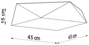 Stropné svietidlo HEXA 3xE27/60W/230V biela
