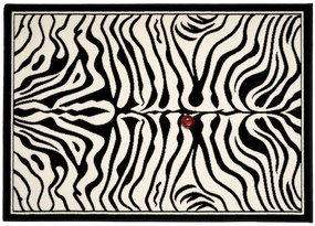 Alfa Carpets Kusový koberec Zebra black/white - 120x170 cm