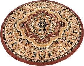 Okrúhly hnedý koberec E951A Atlas PP – odolný a štýlový Rozmer: 80x80 cm