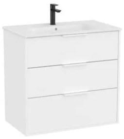 Kúpeľňová skrinka s umývadlom Roca Optica 80x75,7x45,5 cm biela matná mat OPT803ZBM, 1 ks