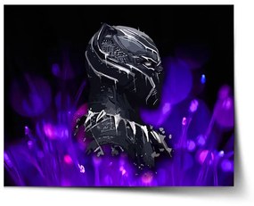 Sablio Plagát BLACK PANTHER Fialová luminescence - 90x60 cm