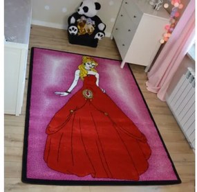 Detský koberec Kids Princess ružový C425