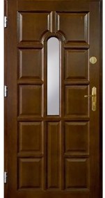 Dvere vchodové WZ 2 90L orech tmavý