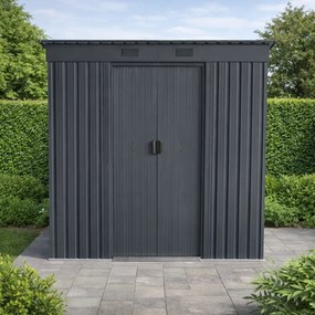 Záhradný domček BestBerg ZD-67A / 4,3 m² / 197 × 217 × 202 cm / antracitový