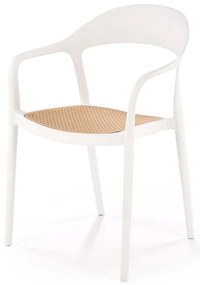 Stolička K530 biela/prírodné