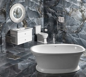 Sapho Sapho, PRIDE STRIP guľaté zrkadlo s LED osvetlením v ráme, priemer 75cm, bronz, PD754