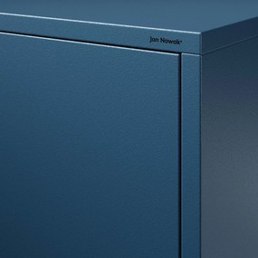 Skrinka do obývačky s policami VITO, 800 x 1015 x 400 mm, Modern: tmavomodrá farba