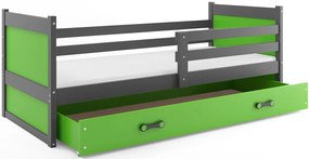 Detská posteľ RICO 1 | sivá 80 x 190 cm Farba: Zelená
