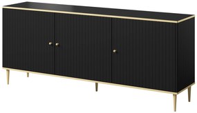Cama Dizajnová komoda Glamour - čierna