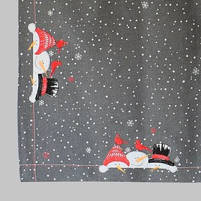 Vianočný obrus Snehuliaci 85x85 cm