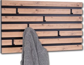 Vešiak na stenu Tip, dub artisan/čierny