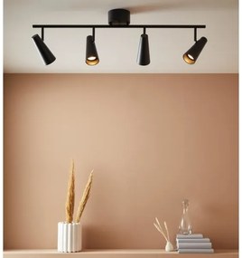 Markslöjd 108202 - Bodové svietidlo CREST 4xGU10/7W/230V čierna