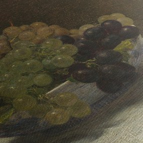 Obraz - Henri Fantin-Latour, Still Life with Grapes and a Carnation, reprodukcia (90x60 cm)