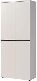 Krémová šatníková skriňa 81x197 cm Bedano – Germania