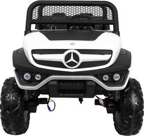 Ramiz Mercedes Benz Unimog elektrické autíčko pre deti biele
