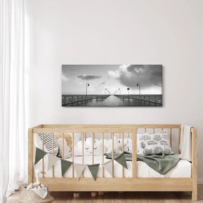 Obraz - Promenáda pri pobreží (120x50 cm)