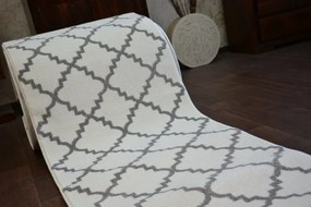 Behúň SKETCH F343 bielo / sivý trellis